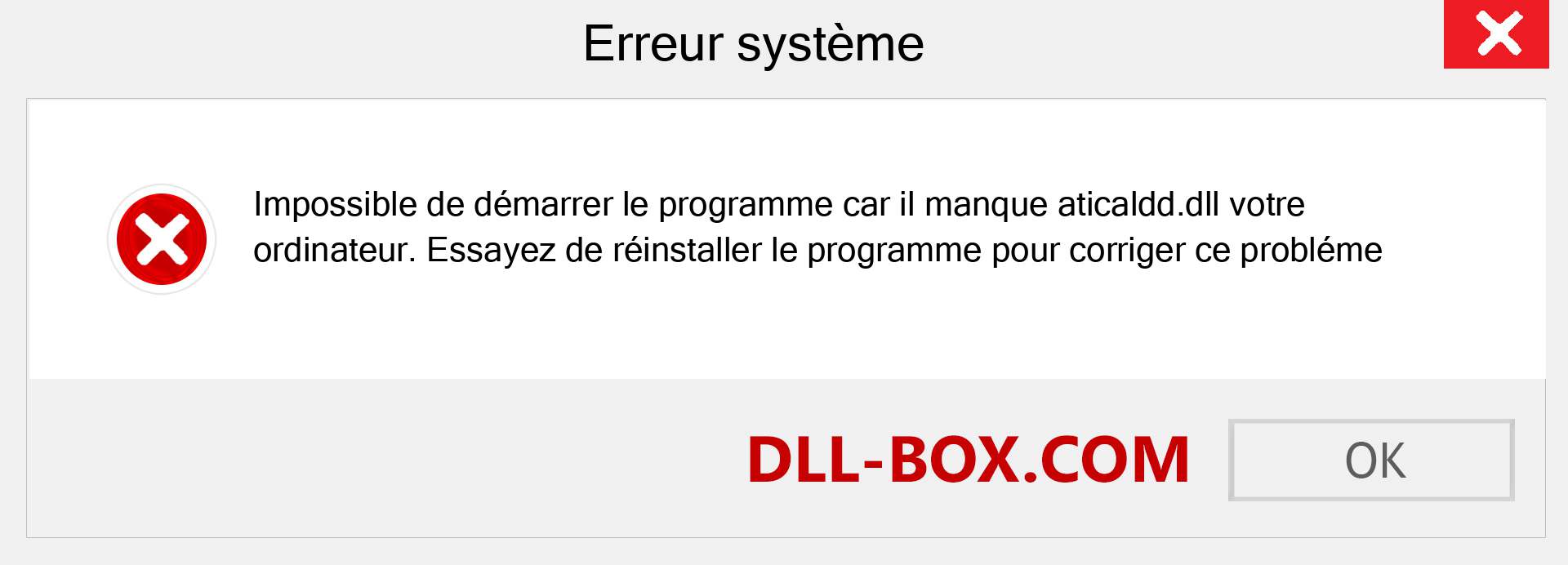 Le fichier aticaldd.dll est manquant ?. Télécharger pour Windows 7, 8, 10 - Correction de l'erreur manquante aticaldd dll sur Windows, photos, images