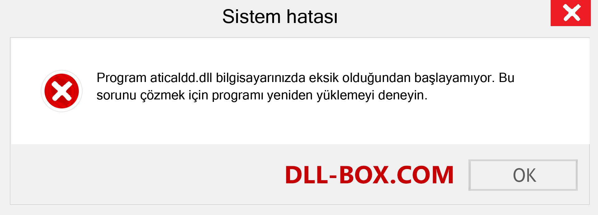 aticaldd.dll dosyası eksik mi? Windows 7, 8, 10 için İndirin - Windows'ta aticaldd dll Eksik Hatasını Düzeltin, fotoğraflar, resimler